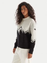 Roxy Sweter Cozy Sound ERJSW03657 Czarny Regular Fit. Czarne swetry damskie Roxy, l, bez wzorów, z bawełny, bez kołnierzyka, bez ramiączek, bez kaptura. Za 459.99 zł.