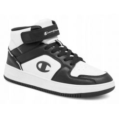 Buty na co dzień młodzieżowe CHAMPION REBOUND 2.0 MID wysokie. Biała obuwie sportowe damskie Champion, bez wzorów, trekkingowe. Za 219.00 zł.