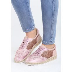 Różowe Espadryle Teres. Czerwone espadryle damskie Born2be, z materiału. Za 49.99 zł.