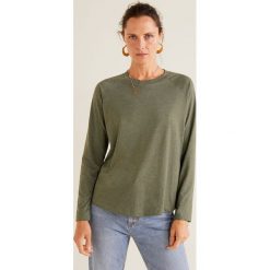 Mango - Bluzka Ocaso3. Szare bluzki damskie Mango, z dzianiny, casualowe, z okrągłym kołnierzem. Za 35.90 zł.