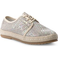Espadryle LANQIER - 42C1970 Jasnoszary. Szare espadryle damskie Lanqier, ze skóry. W wyprzedaży za 139.00 zł.