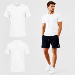 KOSZULKA MĘSKA 4F T-SHIRT BAWEŁNIANY LIMITED EDITION M3947 SS26. Białe koszulki sportowe męskie 4f, m, bez wzorów, z bawełny, bez kołnierzyka, bez ramiączek, na fitness i siłownię. Za 54.99 zł.