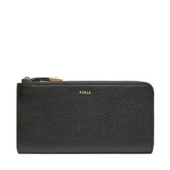 Portfel Furla. Czarne portfele damskie Furla, bez wzorów. Za 609.99 zł.