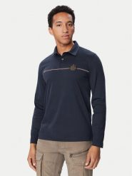 Aeronautica Militare Polo 262PO1949UJ00663 Granatowy Regular Fit. Niebieskie koszulki polo męskie Aeronautica Militare, l, bez wzorów, z bawełny, bez ramiączek. Za 454.99 zł.