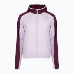 Kurtka do biegania damska PUMA Run 5K Woven Jacket. Fioletowe kurtki damskie Puma, xs, bez wzorów, z materiału, bez kaptura. Za 179.99 zł.