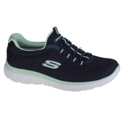 Buty do chodzenia damskie Skechers Summits. Czarne obuwie sportowe damskie Skechers, bez wzorów, z materiału, trekkingowe, Skechers Sport. Za 269.00 zł.