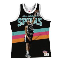 Koszulka bezrękawnik Mitchell & Ness NBA San Antonio Spurs Tim Duncan. Czarne koszulki sportowe męskie Mitchell & Ness, xl, bez wzorów, bez kołnierzyka, bez ramiączek, do koszykówki. Za 199.00 zł.