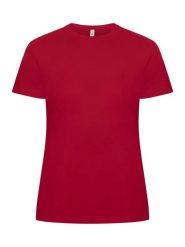 Clique Classic OC-T Women T-shirt z bawełny organicznej – red. Czerwone t-shirty damskie CLIQUE, xs, bez wzorów, z bawełny, klasyczne, bez kołnierzyka. Za 117.93 zł.