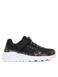 Skechers Sneakersy Uno Lite 314091L BKMT Czarny. Czarne buty sportowe dziewczęce Skechers, bez wzorów, z materiału, bez zapięcia. Za 269.99 zł.