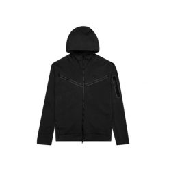 Bluza sportowa męska Nike Tech Fleece Hoodie FZ WR. Czarne bluzy męskie Nike, m, bez wzorów, z bawełny, z kapturem. Za 484.00 zł.
