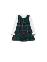 Abel & Lula Sukienka codzienna 5511 Zielony Regular Fit. Zielone sukienki dla dziewczynek Abel & Lula, bez wzorów, z syntetyku, bez ramiączek. Za 179.99 zł.