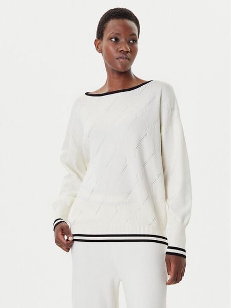 Liu Jo Sport Sweter TF5206 MS63L Écru Regular Fit. Swetry damskie Liu Jo Sport, l, bez wzorów, z syntetyku, sportowe, bez kołnierzyka, bez ramiączek, bez kaptura. Za 719.99 zł.