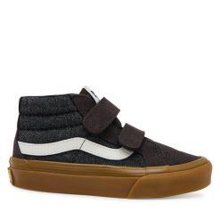 Sneakersy Vans. Czarne trampki i tenisówki chłopięce Vans, bez wzorów, bez zapięcia. Za 249.99 zł.