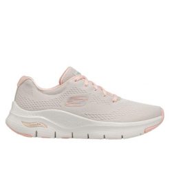 Buty do chodzenia damskie, Skechers Arch Fit-Big Appeal. Brązowe obuwie sportowe damskie Skechers, bez wzorów, z materiału, trekkingowe. Za 399.99 zł.