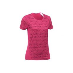Koszulka turystyczna z krótkim rękawem MH500 damska. Szare t-shirty damskie QUECHUA, xs, bez wzorów, z elastanu, bez kołnierzyka. W wyprzedaży za 24.99 zł.