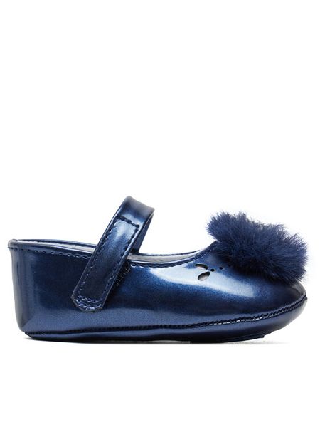 Mayoral Baleriny 9792 Granatowy. Niebieskie baleriny dziewczęce Mayoral, bez wzorów, ze skóry, bez zapięcia. Za 69.99 zł.