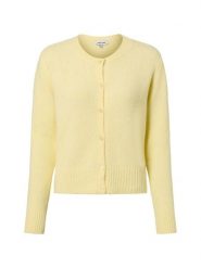 More & More Kardigan damski z zawartością wełny Kobiety Sztuczne włókno żółty jednolity, 46. Żółte kardigany damskie More & More, bez wzorów, z dzianiny. Za 229.95 zł.