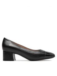 Caprice Czółenka 9-22305-42 Czarny. Czarne czółenka damskie Caprice, bez wzorów, ze skóry, bez obcasa, bez zapięcia. Za 178.99 zł.