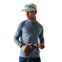 Męska Koszulka Z Długim Rękawem Agile. Białe bluzki z długim rękawem męskie Dare 2b, m, bez wzorów, bez kołnierzyka. Za 125.99 zł.