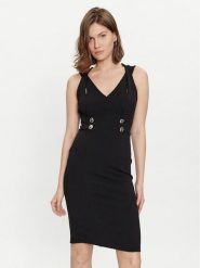 Rinascimento Sukienka koktajlowa CFC0019370002 Czarny Slim Fit. Czarne sukienki damskie Rinascimento, xl, bez wzorów, z syntetyku, wizytowe, bez kołnierzyka, bez ramiączek. Za 449.99 zł.