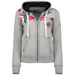 Bluza damska Geographical Norway Fespote Lady 100 Distri szara (WU8015F/GN. Szare bluzy damskie Geographical Norway, xl, bez wzorów, bez kaptura, trekkingowe. Za 129.00 zł.