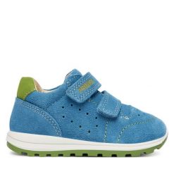 Sneakersy Primigi. Niebieskie trampki i tenisówki chłopięce Primigi, bez wzorów, bez zapięcia. Za 279.99 zł.