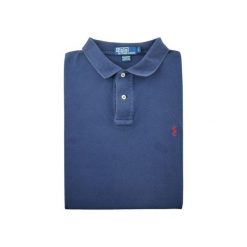 Second life - Koszulka polo męska Polo Ralph Lauren krótkie rękawy - Stan dobry. Niebieskie koszulki sportowe męskie Ralph Lauren, l, bez wzorów, bez kołnierzyka, bez ramiączek, na golfa. Za 106.46 zł.