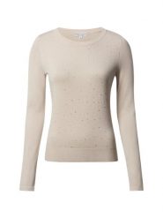 Marie Lund Sweter z dzianiny Kobiety Sztuczne włókno brązowy, L. Brązowe swetry damskie Marie Lund, l, z aplikacjami, z dzianiny, bez kołnierzyka, bez ramiączek, bez kaptura. Za 199.95 zł.