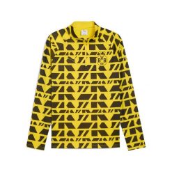 Męska bluza przedmeczowa z zamkiem 1/4 Borussia Dortmund PUMA. Czarne bluzy męskie Puma, m, bez wzorów, bez kaptura, do piłki nożnej. Za 339.00 zł.