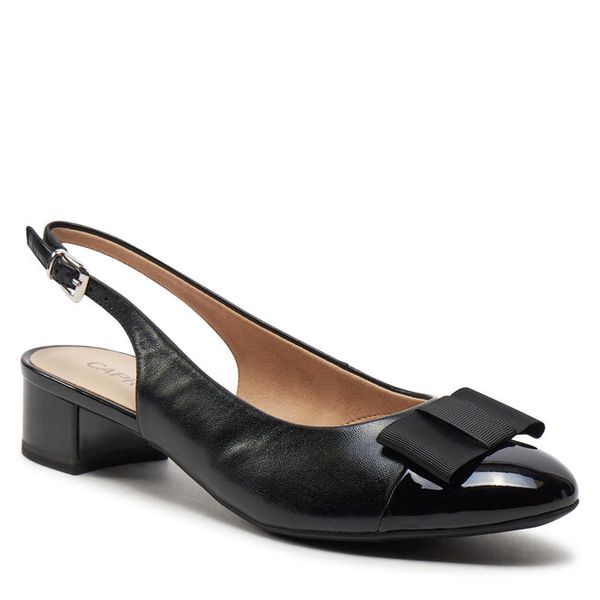 Sandały Caprice. Niebieskie sandały damskie Caprice, bez wzorów, bez obcasa, na płaskiej podeszwie, bez zapięcia. Za 359.99 zł.