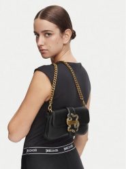 Just Cavalli Torebka Iconic Snakes 81RA4BA7 ZSA89 Czarny. Czarne torebki do ręki damskie Just Cavalli, bez wzorów, wizytowe, bez dodatków. Za 759.99 zł.
