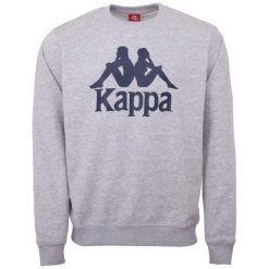 Kappa Sertum RN Sweatshirt, męska bluza. Szare bluzy męskie Kappa, m, bez wzorów, z bawełny, bez kaptura, na fitness i siłownię. Za 238.30 zł.