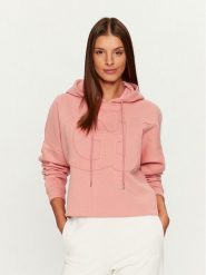 Guess Bluza V3BQ10 KBXX1 Różowy Regular Fit. Czerwone bluzy damskie Guess, l, z aplikacjami, z bawełny, bez kaptura. Za 379.99 zł.