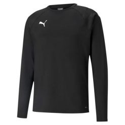 Bluza Puma Teamliga. Białe bluzy sportowe męskie Puma, bez wzorów, bez kaptura, na fitness i siłownię. W wyprzedaży za 145.70 zł.