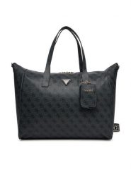 Guess Torba weekendowa Latona Travel TWLB92 11017 Czarny. Czarne torebki do ręki damskie Guess, z aplikacjami, ze skóry, bez dodatków. Za 519.99 zł.