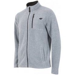 4F Bluza Męska H4Z17 plm001 Jasny Szary Melanż S. Szare bluzy sportowe męskie 4f, melanż, z polaru. W wyprzedaży za 89.00 zł.