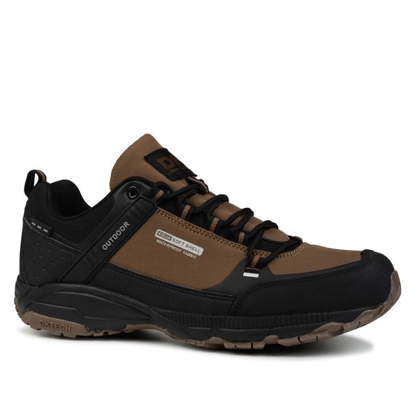 Buty męskie trekkingowe Softshell DK PREDATOR LOW. Brązowe trekkingi męskie DK, outdoorowe. Za 159.00 zł.