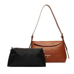 Torebka Patrizia Pepe. Brązowe torebki do ręki damskie Patrizia Pepe, bez wzorów, klasyczne, bez dodatków. Za 1,099.00 zł.