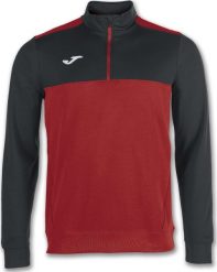 Joma Czerwono-czarna bluza treningowa Joma Zip Winner 100947.601 XL. Czarne bluzy męskie Joma, m, bez wzorów, bez kaptura. Za 97.19 zł.