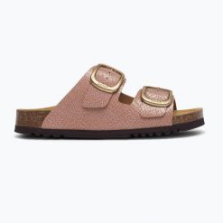 Klapki damskie Scholl Noelle Syntetic Reptile. Czerwone klapki damskie Scholl, bez wzorów, z materiału, wakacyjne, bez obcasa. Za 269.99 zł.
