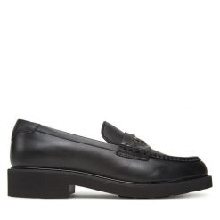 Loafersy Tommy Hilfiger. Czarne mokasyny damskie Tommy Hilfiger. Za 459.99 zł.