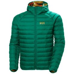 Kurtka z kapturem Helly Hansen Banff. Zielone kurtki sportowe męskie Helly Hansen, bez wzorów, z materiału, trekkingowe. W wyprzedaży za 578.95 zł.