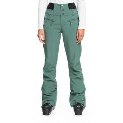 Spodnie snowboardowe damskie ROXY Rising High. Zielone spodnie materiałowe damskie Roxy, xs, bez wzorów. Za 609.99 zł.