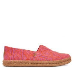 Espadryle Toms. Czerwone espadryle damskie Toms, bez wzorów, bez obcasa, bez zapięcia. Za 229.99 zł.
