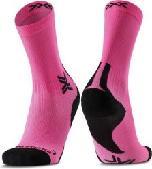 Skarpety unisex X-Socks RUN DISCOVER CREW FLUO PINK/X BLACK P140. Czerwone skarpety damskie X-Socks, bez wzorów. Za 94.99 zł.