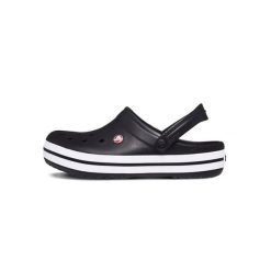 Buty do chodzenia unisex Crocs Crocband Clogs. Czarne obuwie sportowe damskie Crocs, bez wzorów, z materiału, do pływania. Za 231.00 zł.