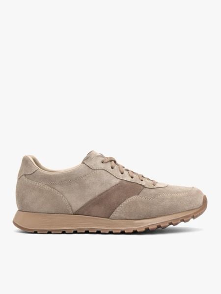 Oliwkowe sznurowane półbuty. Zielone buty sportowe męskie Ryłko, ze skóry, sportowe, bez zapięcia. Za 499.99 zł.