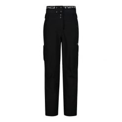 Spodnie damskie narciarskie CMP 34W1946. Czarne spodnie snowboardowe damskie CMP, xl, bez wzorów, z materiału, sportowe, narciarskie. Za 942.00 zł.