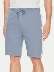 Tommy Hilfiger Szorty sportowe UM0UM03008 Niebieski Regular Fit. Niebieskie krótkie spodenki sportowe męskie Tommy Hilfiger, m, bez wzorów, z bawełny. Za 179.99 zł.