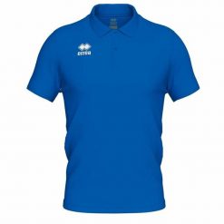 Koszulka polo dla dzieci Errea Evo. Niebieskie t-shirty dla chłopców ERREA, bez wzorów, z bawełny, bez ramiączek. Za 197.00 zł.